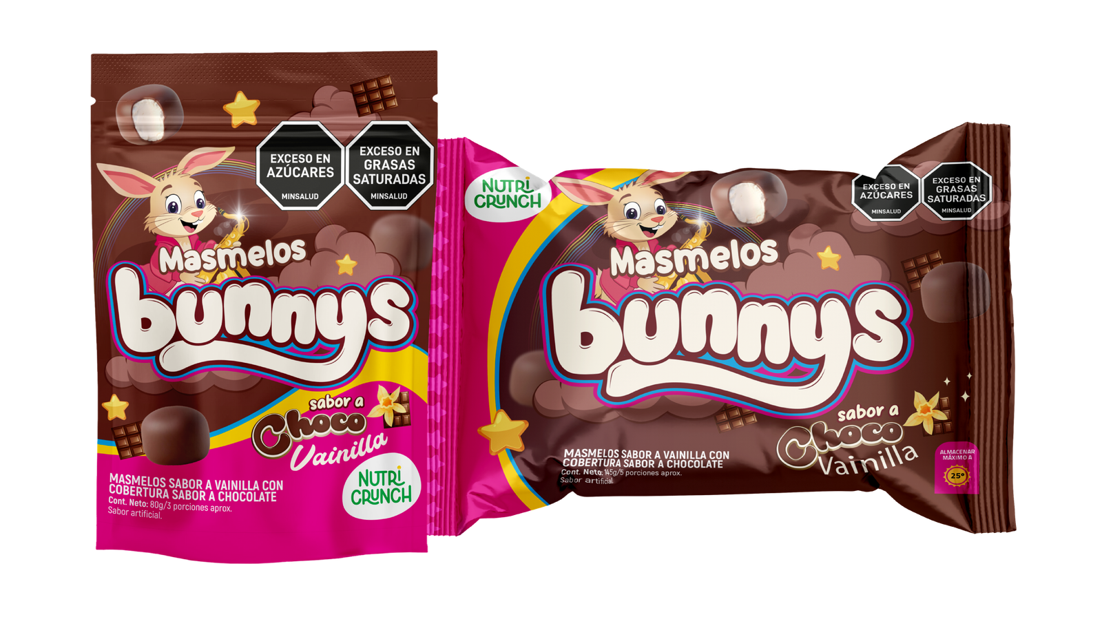 Masmelos Bunnys sabor a ChocoVainilla
